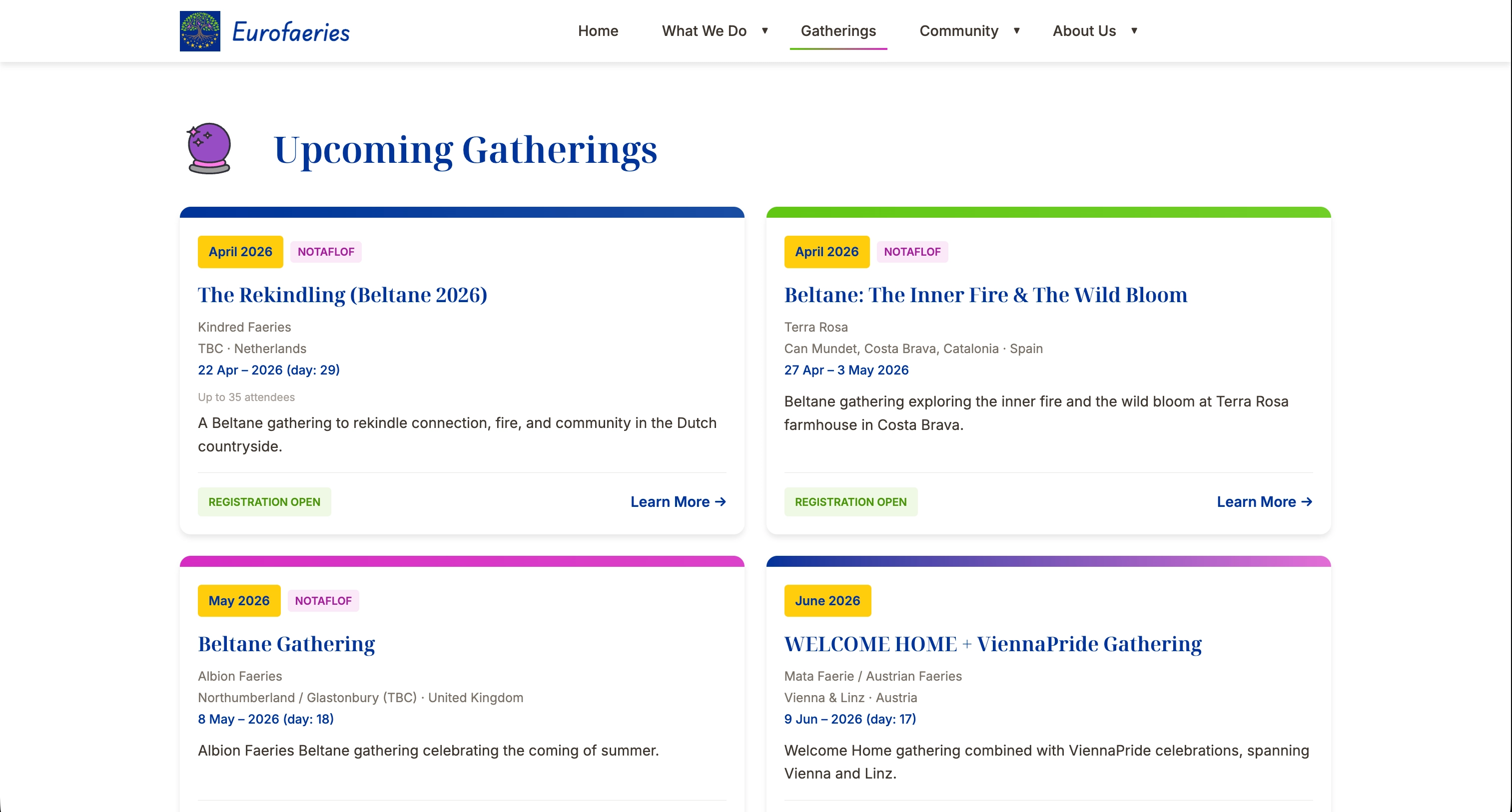 Faeries.eu Brand Identity Details